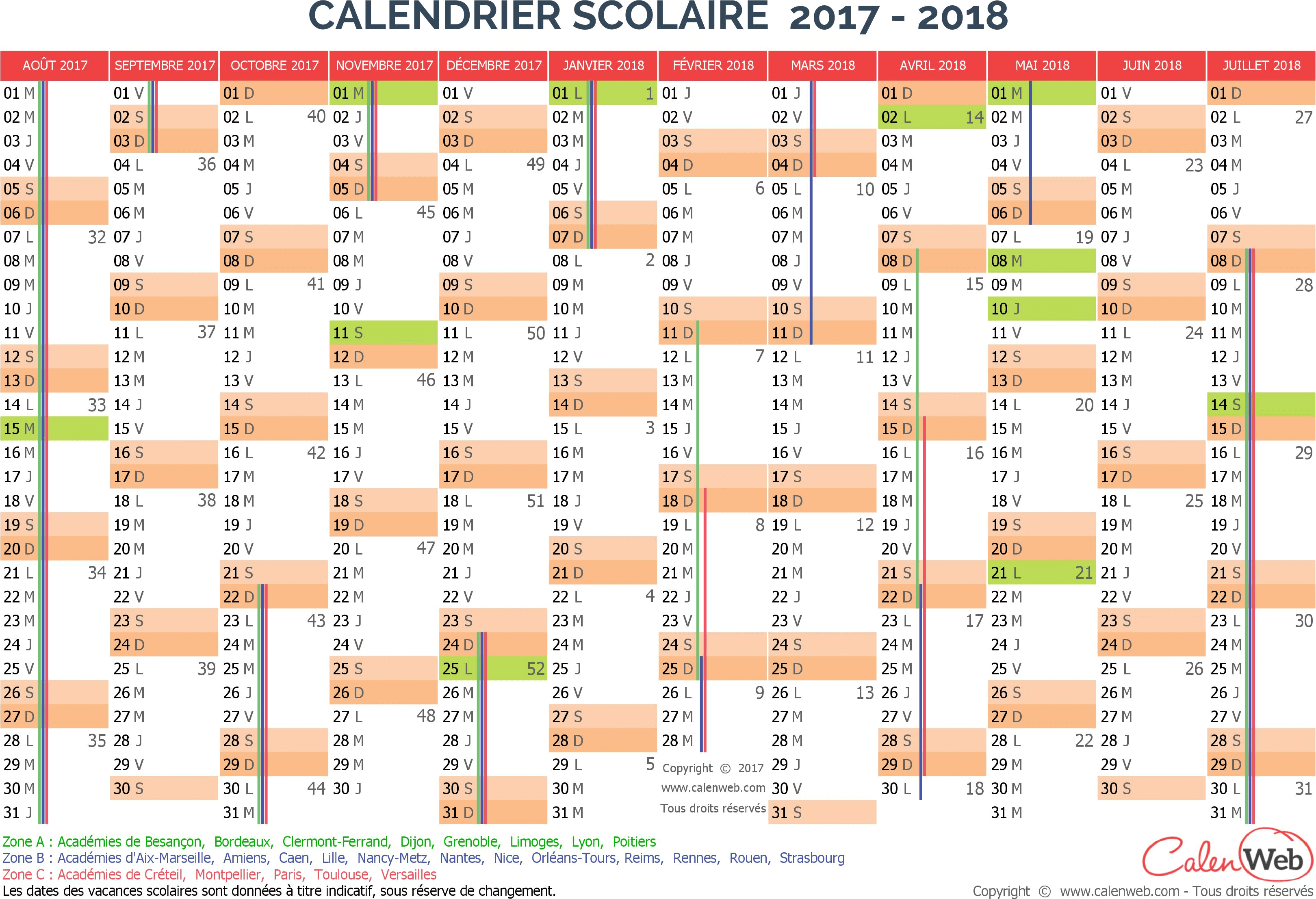 exemple de planning annuel 2018