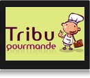 Screenshot Recettes de cuisine minceur logo tribugourmande.com