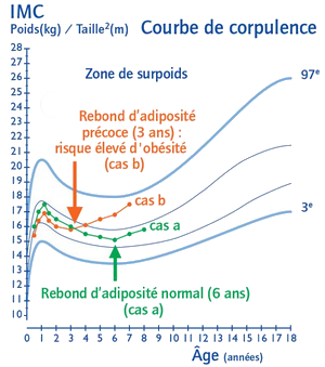 Suivi des courbes de corpulences du poids et de la taille : explications.