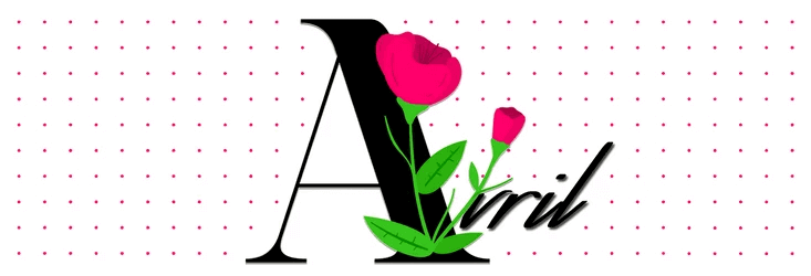 Calendrier d'avril 2026 à imprimer