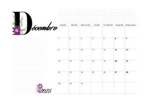 - Planning de décembre 2025 -