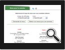 Screenshot du menu de la semaine sur acuisiner.com.