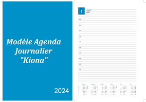Plannning agenda quotidien du mois de janvier 2023