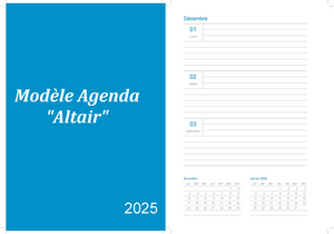 Altair PDF gratuit - Agenda de decembre 2025 à imprimer.
