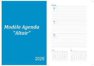 Altair PDF gratuit - Agenda de février 2026 à imprimer.