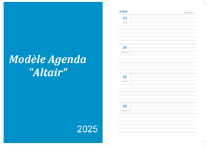 Altair PDF gratuit - Agenda de juillet 2025 à imprimer.