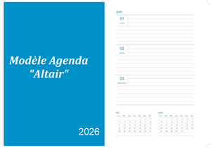 Altair PDF gratuit - Agenda de juin 2026 à imprimer.