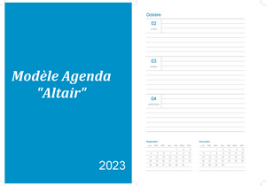 Organisation : agenda octobre 2023 à imprimer - Altair