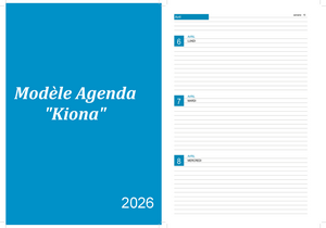 Kiona PDF gratuit - Agenda de avril 2026 à imprimer.