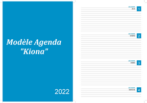 semainier 2022 à imprimer - Kiona