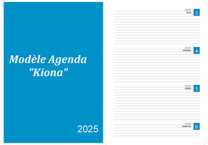 Kiona PDF gratuit - Agenda de juillet 2025 à imprimer.