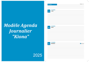 Kiona PDF gratuit - Agenda de novembre 2025 à imprimer.