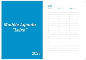 Leixo PDF gratuit - Agenda de juin 2025 à imprimer.