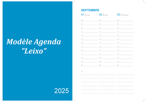 Leixo PDF gratuit - Agenda de septembre 2025 à imprimer.