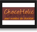 Screenshot recette au chocolat sur chocoholic logo.