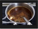 Capture ecran de la préparation de la sauce bordelaise.