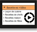 Screenshot menu cuisine video cuisine-et-recette.fr